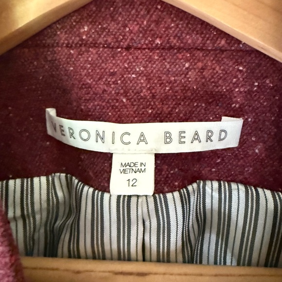 Veronica Beard Women Blazer Farley Wool Blend Berry Dickey Jacket - Picture 6 of 11
